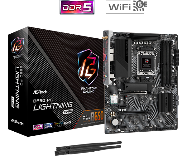 ASRock B650 PG LIGHTNING WiFi マザーボード ASRock | B650 PG Lightning WiFi
